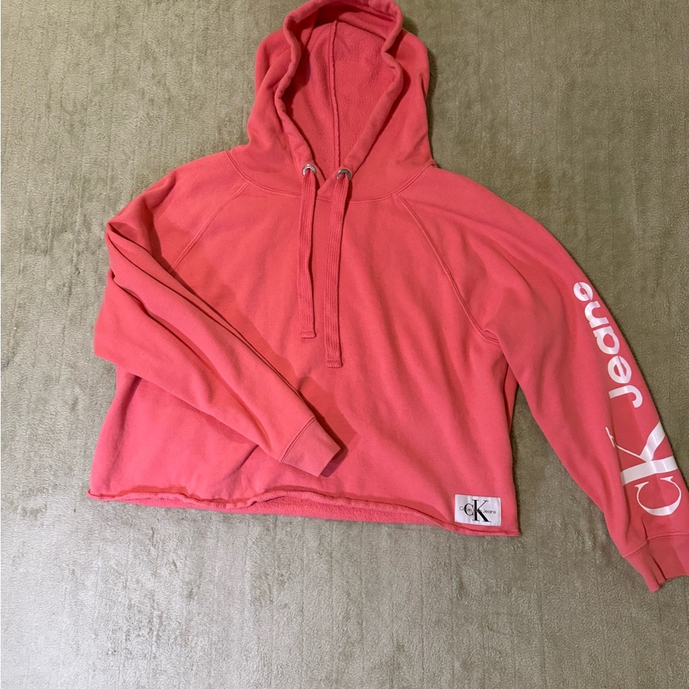 Calvin Klein Pink Cropped Sweater